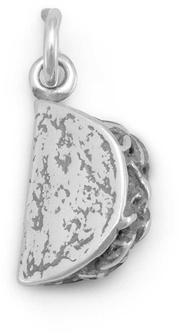 Image of (C) Taco Charm 925 Sterling Silver