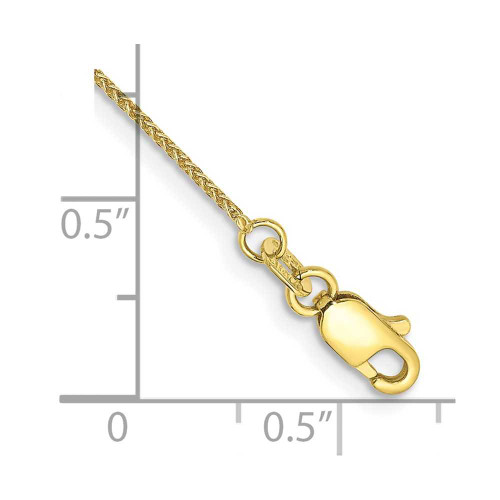 Image of 10" 10k Yellow Gold 0.80mm Spiga Chain Anklet