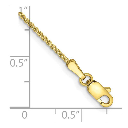 Image of 10" 10K Yellow Gold 1.25mm Spiga Chain Anklet