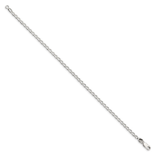 Image of 10" Sterling Silver 2.8mm Open Link Chain Anklet