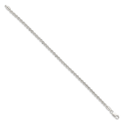 Image of 10" Sterling Silver 3.0mm Solid Rope Chain Anklet