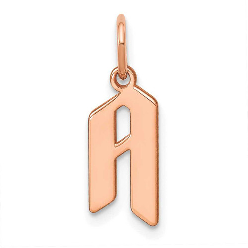 Image of 10K Rose Gold Letter A Initial Charm 10XNA1335R/A