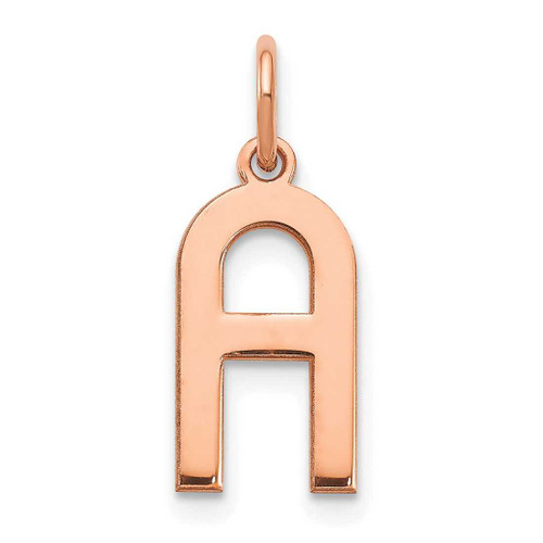 Image of 10K Rose Gold Letter A Initial Charm 10XNA1336R/A