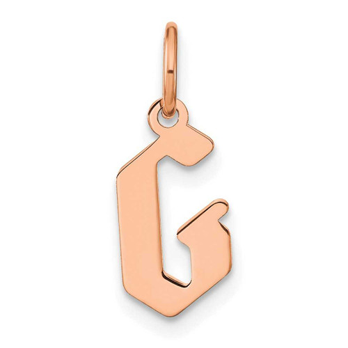 Image of 10K Rose Gold Letter G Initial Charm 10XNA1335R/G