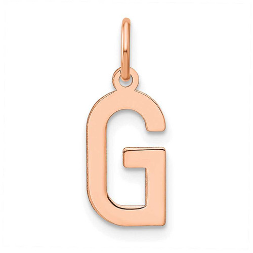 Image of 10K Rose Gold Letter G Initial Charm 10XNA1336R/G