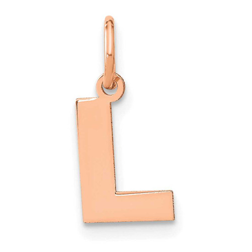 Image of 10K Rose Gold Letter L Initial Charm 10XNA1337R/L