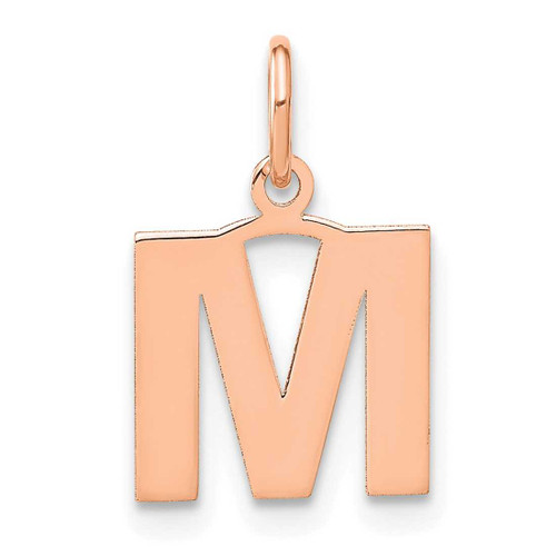 Image of 10K Rose Gold Letter M Initial Charm 10XNA1337R/M