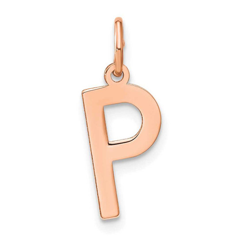 Image of 10K Rose Gold Letter P Initial Charm 10XNA1336R/P