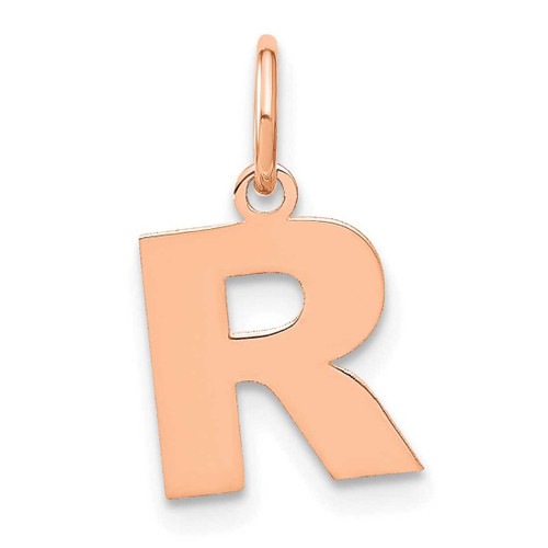 Image of 10K Rose Gold Letter R Initial Charm 10XNA1337R/R