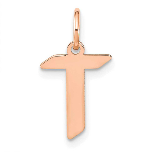 Image of 10K Rose Gold Letter T Initial Charm 10XNA1335R/T