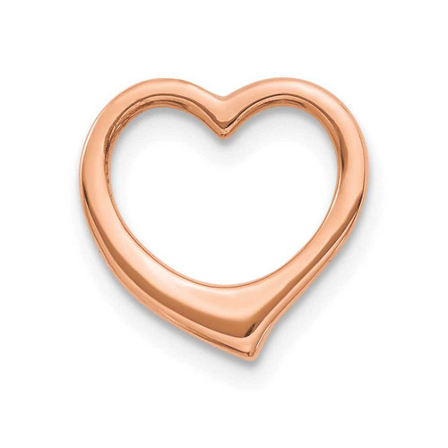 Image of 10k Rose Gold Polished Heart Slide Pendant 10C2917R