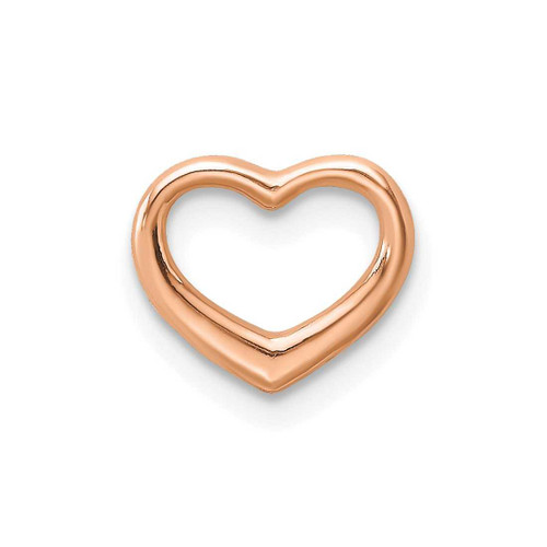Image of 10k Rose Gold Polished Heart Slide Pendant 10K7108R