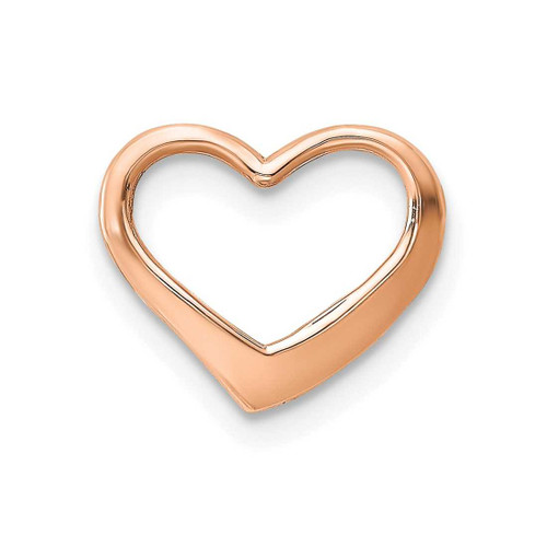 Image of 10k Rose Gold Polished Heart Slide Pendant 10K7119R