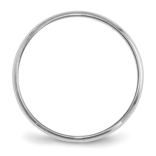 Image of 10K White Gold 2mm Lightweight Half Round Band Ring