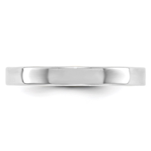 Image of 10K White Gold 3mm Lightweight Flat Band Ring