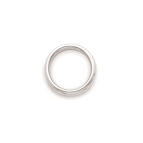 Image of 10K White Gold 3mm Milgrain Half Round Band Ring