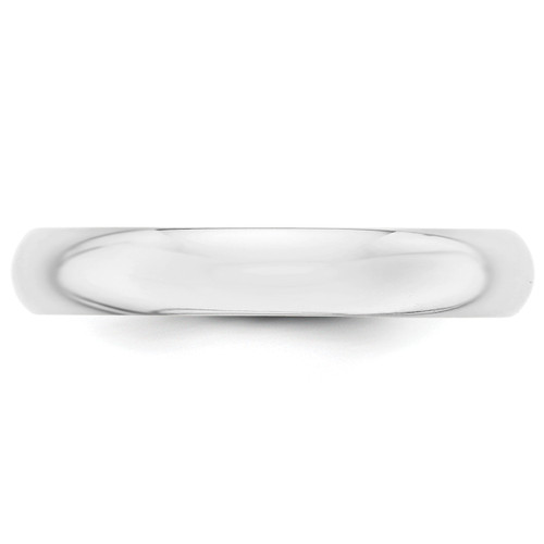 Image of 10K White Gold 4mm Half Round Band Ring