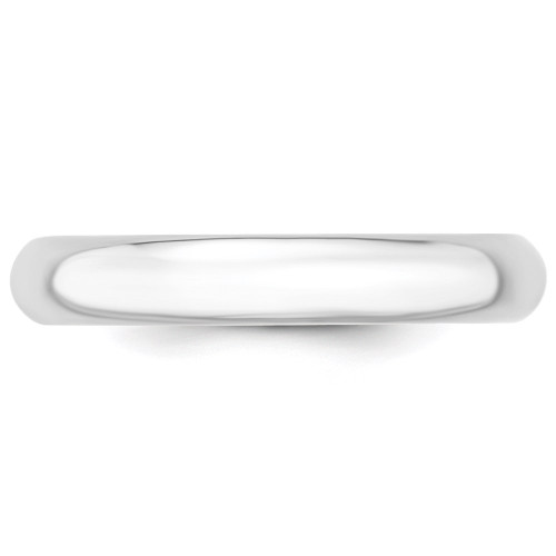 Image of 10K White Gold 4mm Standard Comfort Fit Band Ring