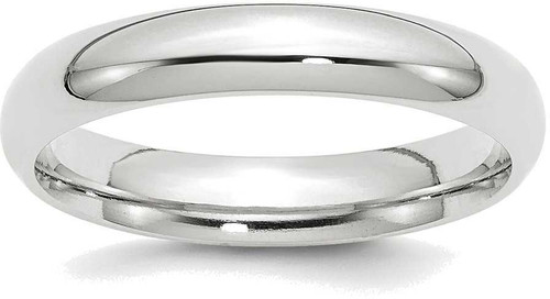 Image of 10K White Gold 4mm Standard Comfort Fit Band Ring