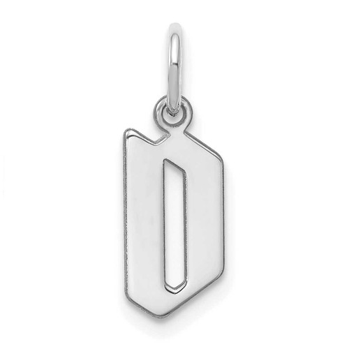 Image of 10K White Gold Letter D Initial Charm 10XNA1335W/D