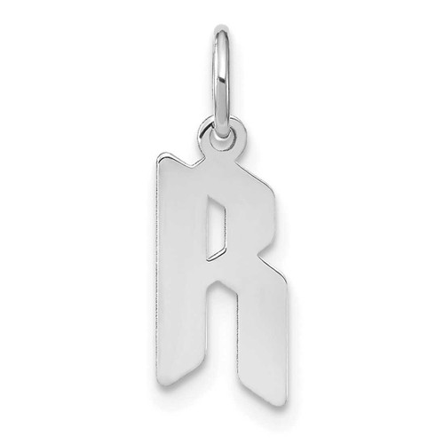 Image of 10K White Gold Letter R Initial Charm 10XNA1335W/R