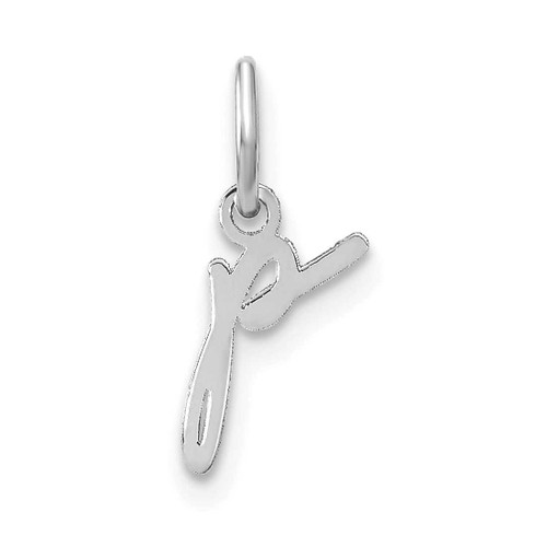 Image of 10K White Gold Lower case Letter P Initial Charm 10XNA1306W/P