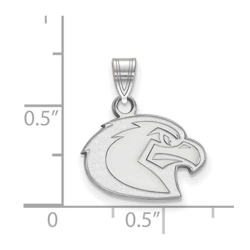 Image of 10K White Gold Marquette University Small Pendant by LogoArt (1W026MAR)