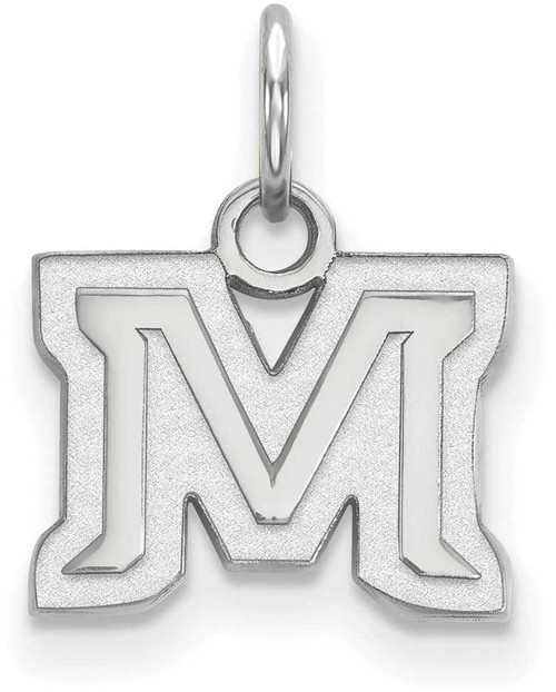 Image of 10K White Gold Montana State University X-Small Pendant by LogoArt