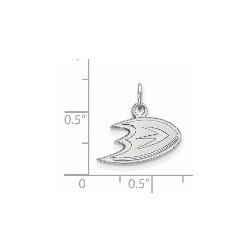 Image of 10K White Gold NHL Anaheim Ducks X-Small Pendant by LogoArt