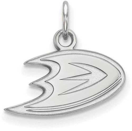 Image of 10K White Gold NHL Anaheim Ducks X-Small Pendant by LogoArt
