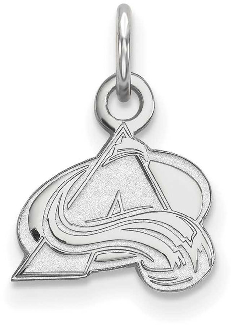 Image of 10K White Gold NHL Colorado Avalanche X-Small Pendant by LogoArt