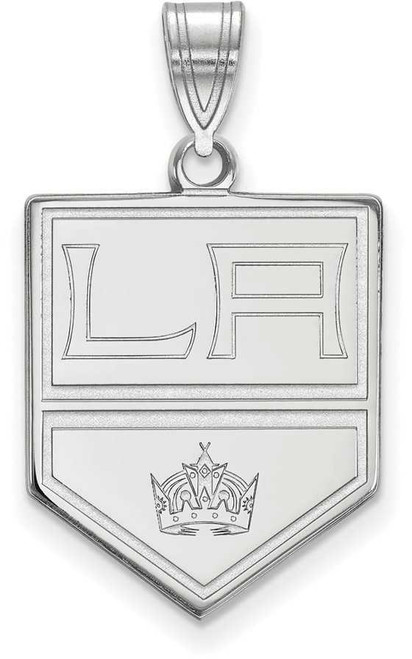 Image of 10K White Gold NHL Los Angeles Kings Large Pendant by LogoArt