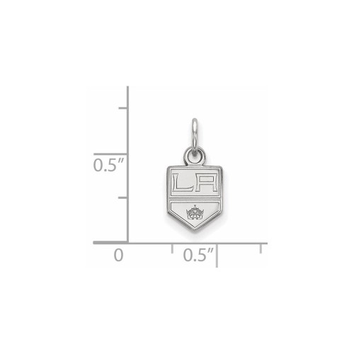 Image of 10K White Gold NHL Los Angeles Kings X-Small Pendant by LogoArt