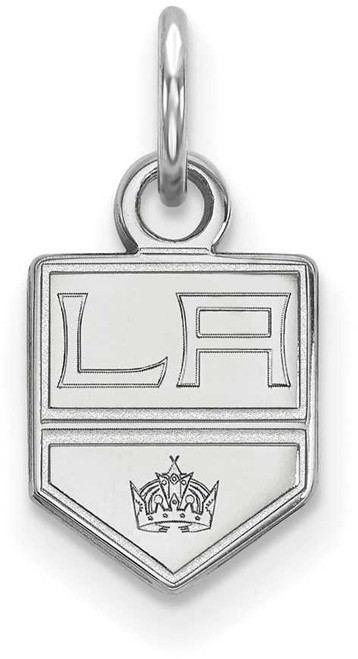 Image of 10K White Gold NHL Los Angeles Kings X-Small Pendant by LogoArt