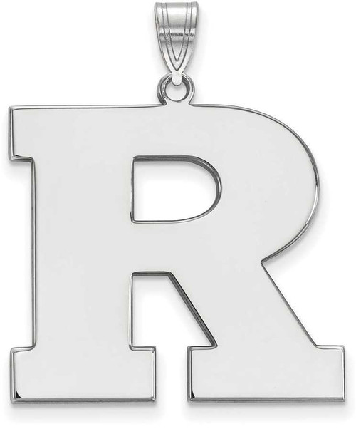 Image of 10K White Gold Rutgers XL Pendant by LogoArt