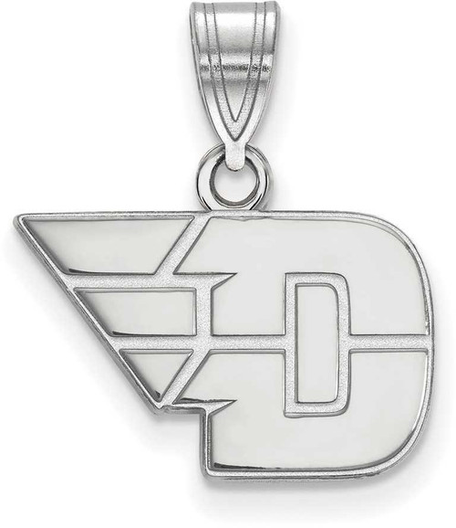 Image of 10K White Gold University of Dayton Small Pendant by LogoArt