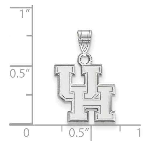 Image of 10K White Gold University of Houston Small Pendant by LogoArt