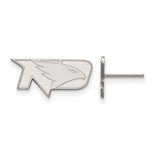 10K White Gold University of North Dakota X-Small Post Earrings by LogoArt