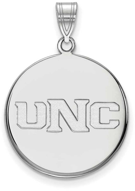 Image of 10K White Gold University of Northern Colorado Large Disc Pendant by LogoArt