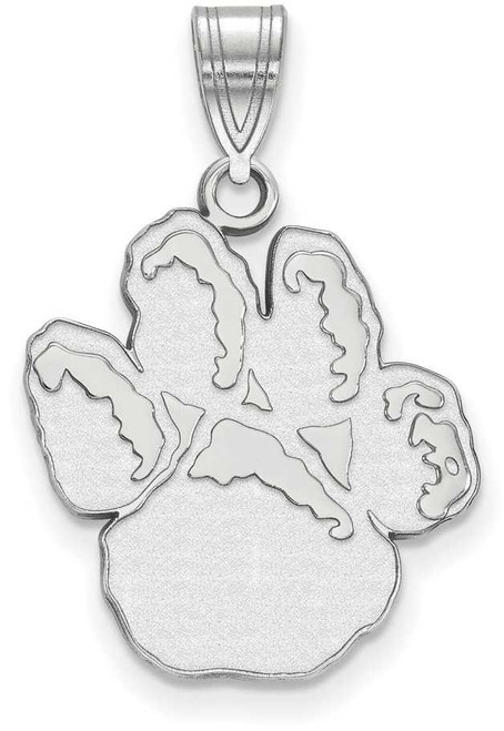 Image of 10K White Gold University of Pittsburgh Large Pendant by LogoArt (1W044UPI)