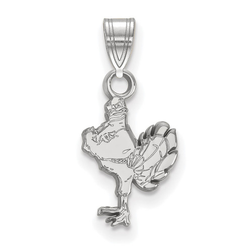 10K White Gold Virginia Tech Small Pendant by LogoArt (1W042VTE)