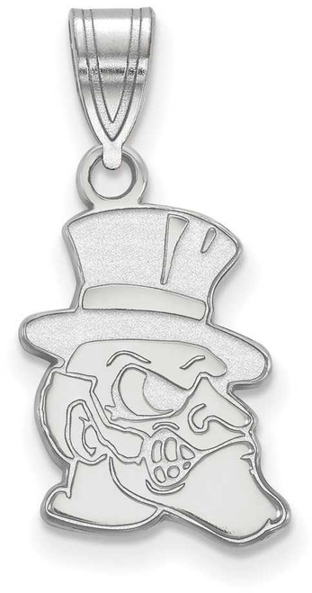 Image of 10K White Gold Wake Forest University Medium Pendant by LogoArt (1W057WFU)