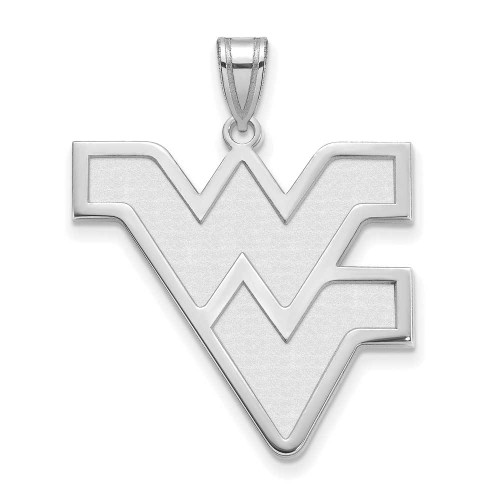 Image of 10K White Gold West Virginia University XL Pendant by LogoArt