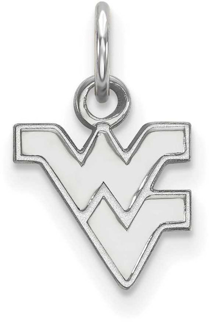 Image of 10K White Gold West Virginia University X-Small Pendant by LogoArt