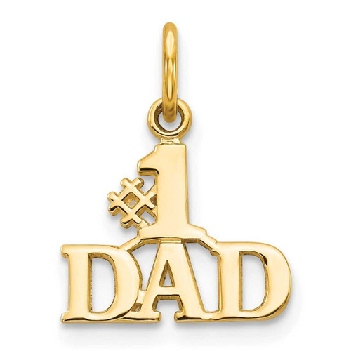 Image of 10K Yellow Gold #1 Dad Charm 10C449