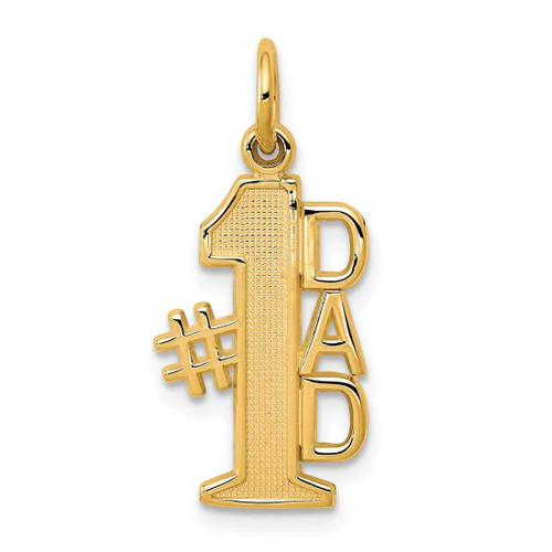 Image of 10K Yellow Gold #1 Dad Charm 10C450