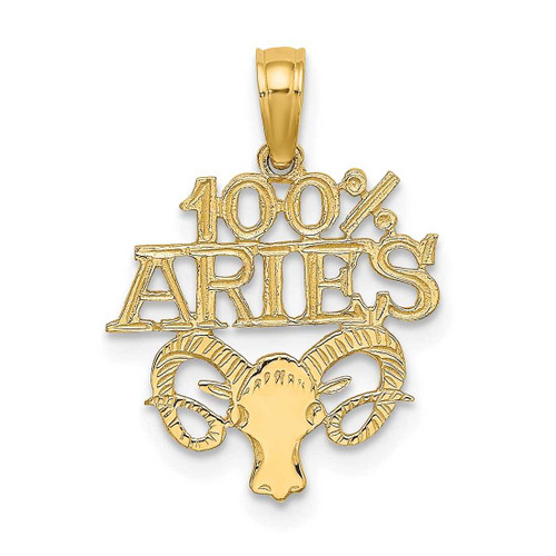 Image of 10K Yellow Gold 100% ARIES Pendant