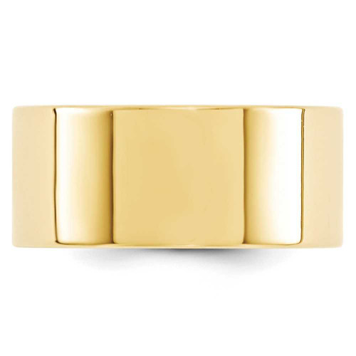 Image of 10K Yellow Gold 10mm Standard Flat Comfort Fit Band Ring