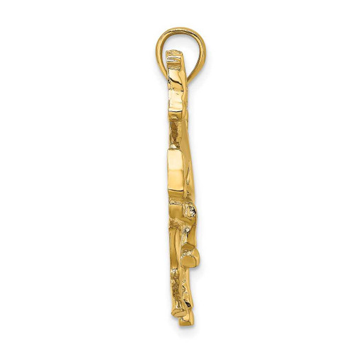 Image of 10K Yellow Gold 2-D Horse Pendant 10K6543