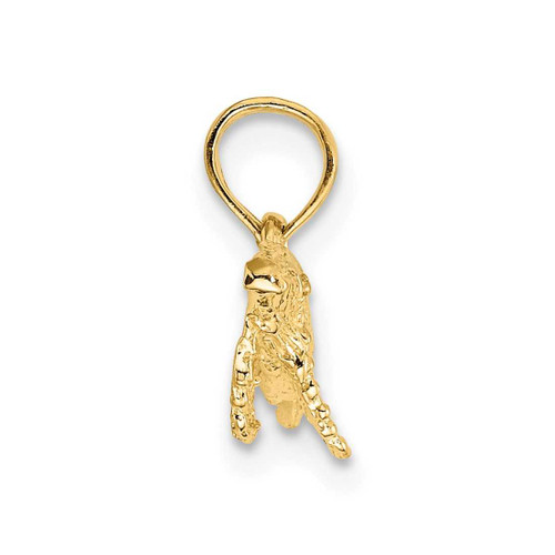 Image of 10K Yellow Gold 2-D Whale Pendant 10K7449